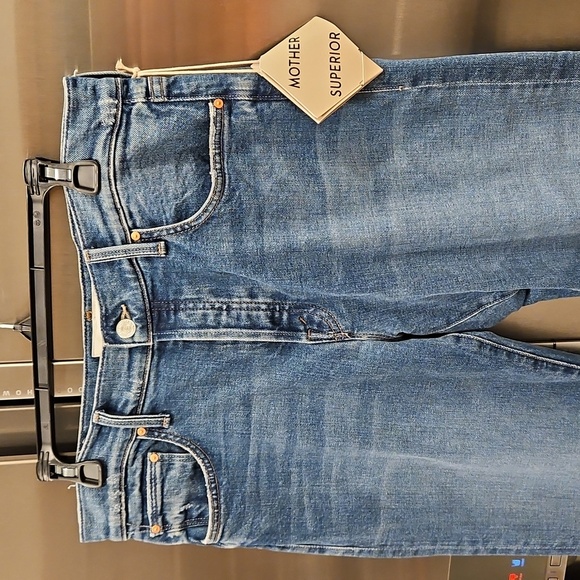 💕MOTHER SUPERIOR💕 The Hiker Skimp Jeans ~ Dream Team Button Fly 31 NWT - Picture 14 of 16